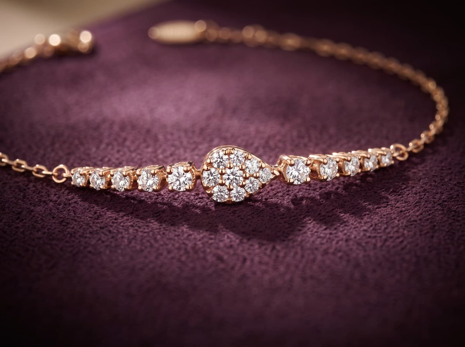 Halqa · Special Pear Diamond Bracelet