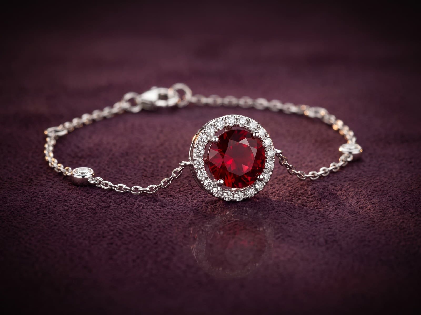 Wathaq · Huge Framed Round Diamond Bracelet