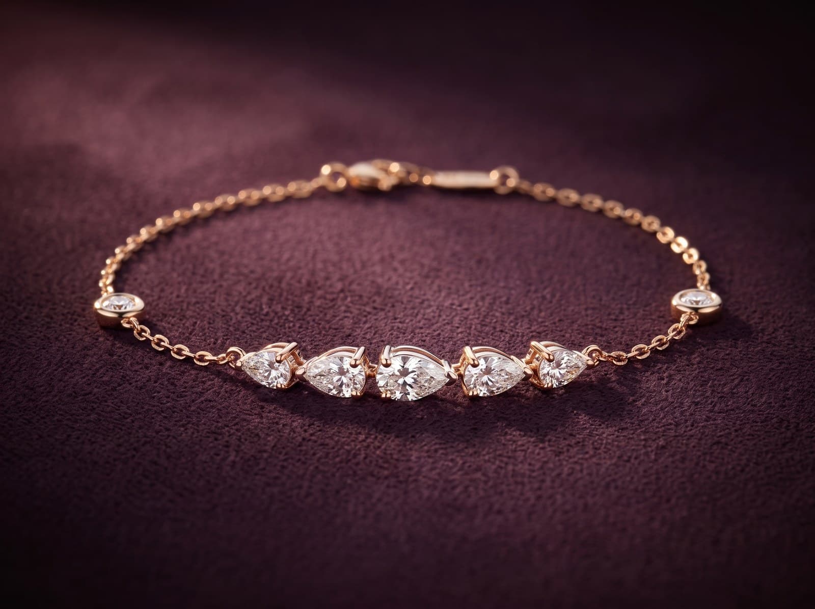 Rabt · Classic Pear Bar Diamond Bracelet