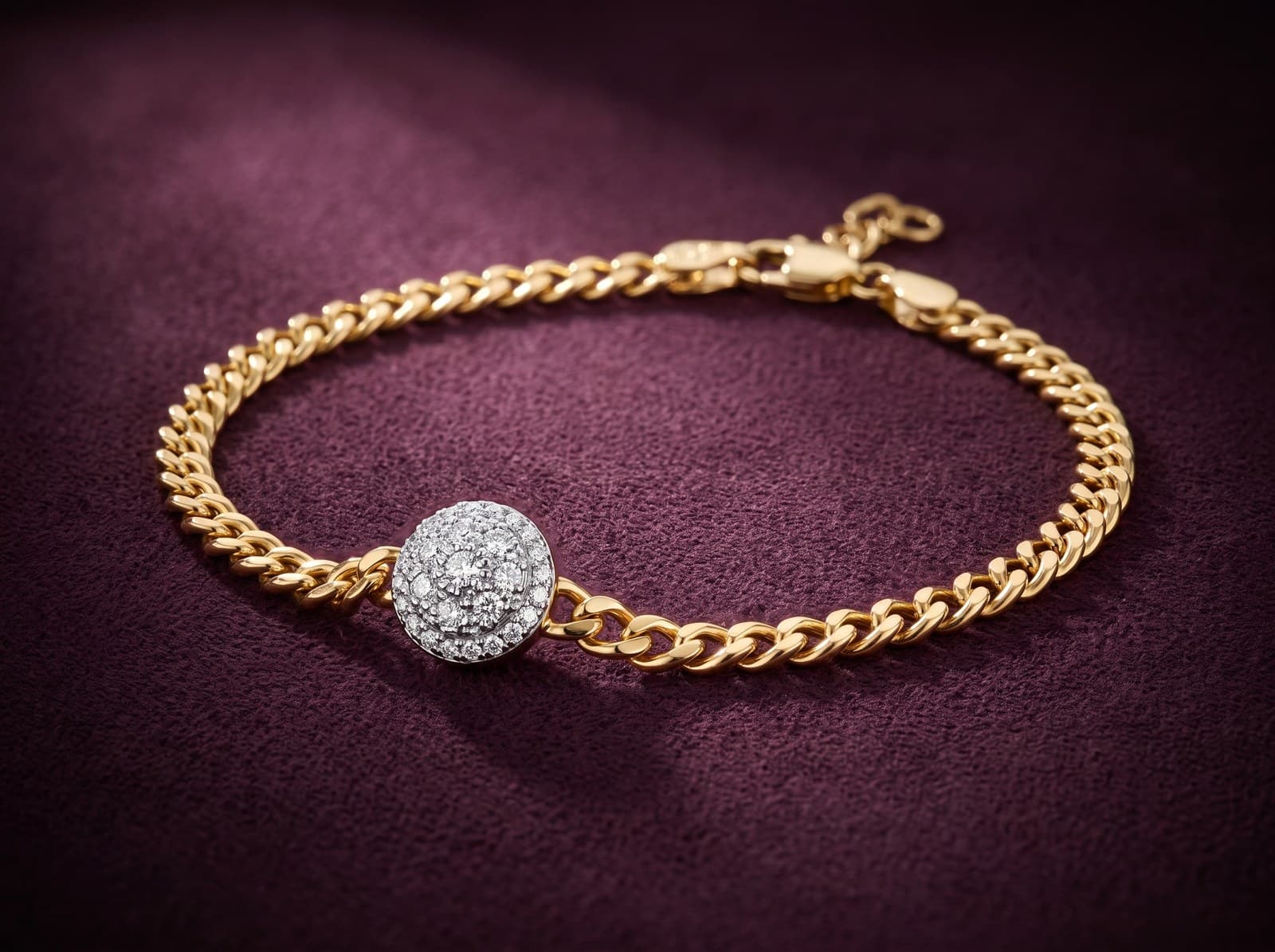 Kaff · Gourmet Circular Pave Diamond Bracelet