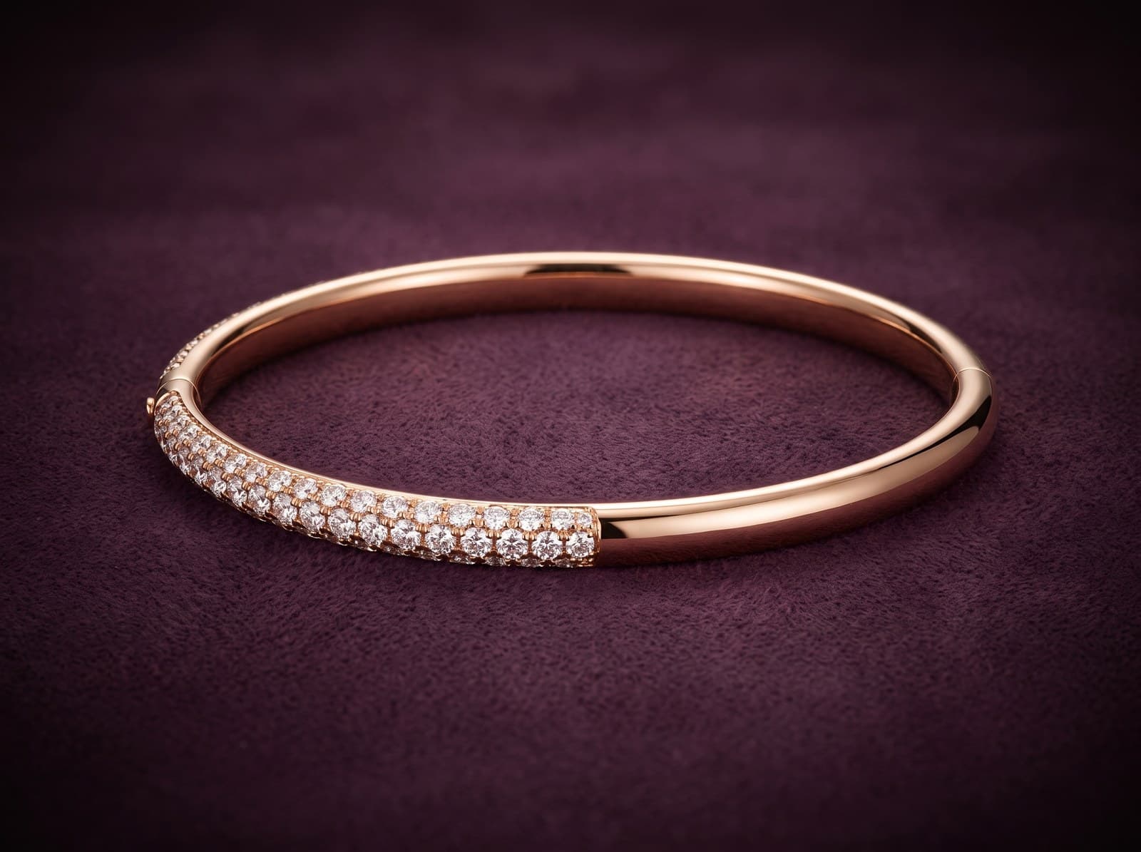 Liqaa · Half Stunning Bangle Diamond Bracelet — studio