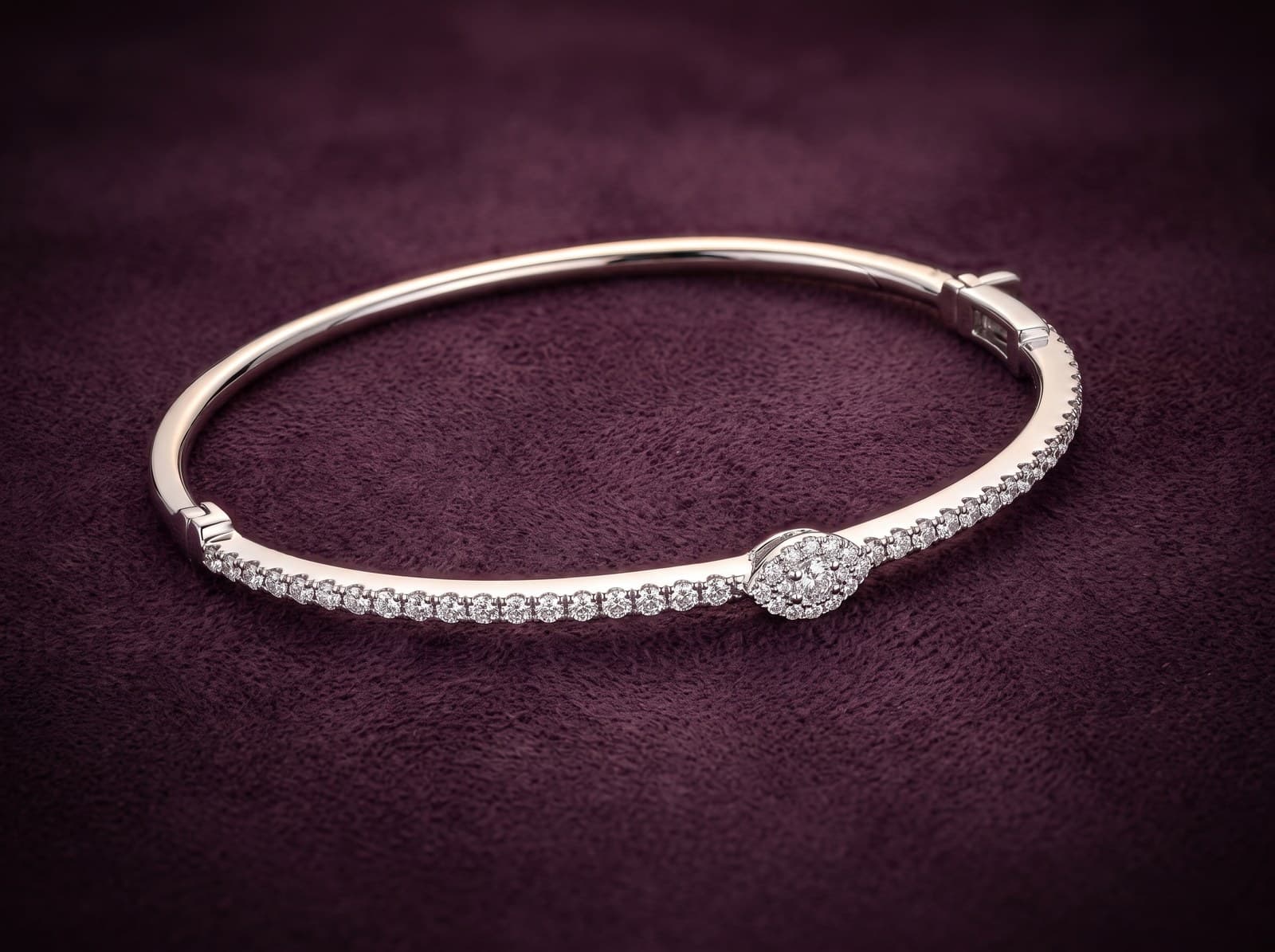 Nabd · Marquise Stoned Bangle Diamond Bracelet — studio