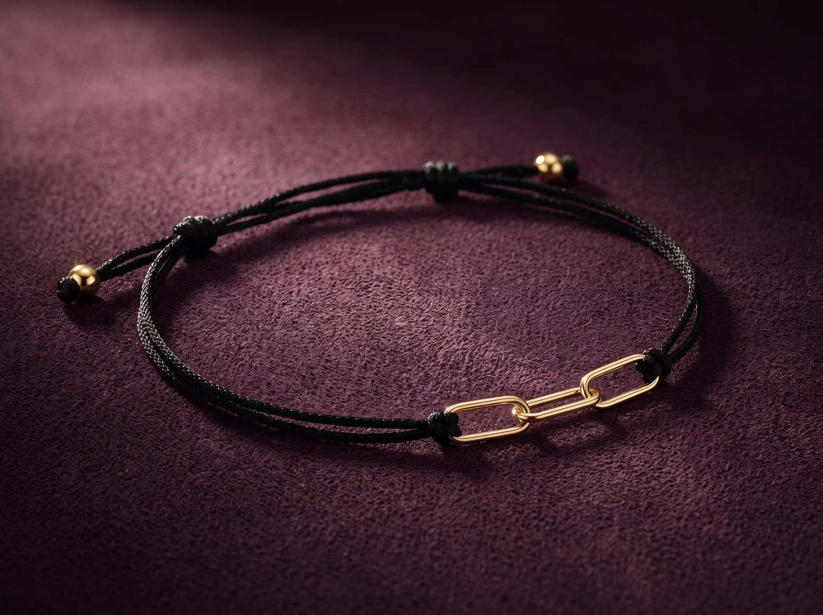 Bawh · String Triple Paperclip Gold Bracelet