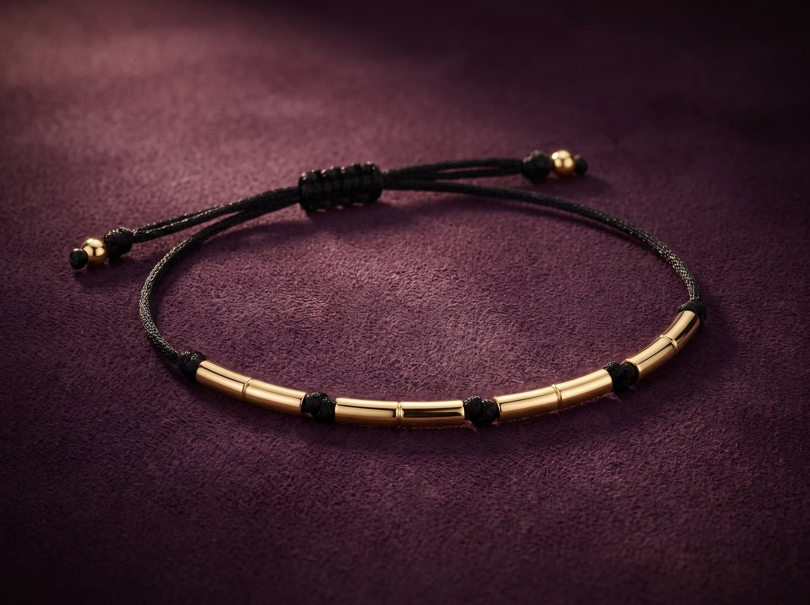 Fasl · Three-Part Bead Gold Bracelet — studio