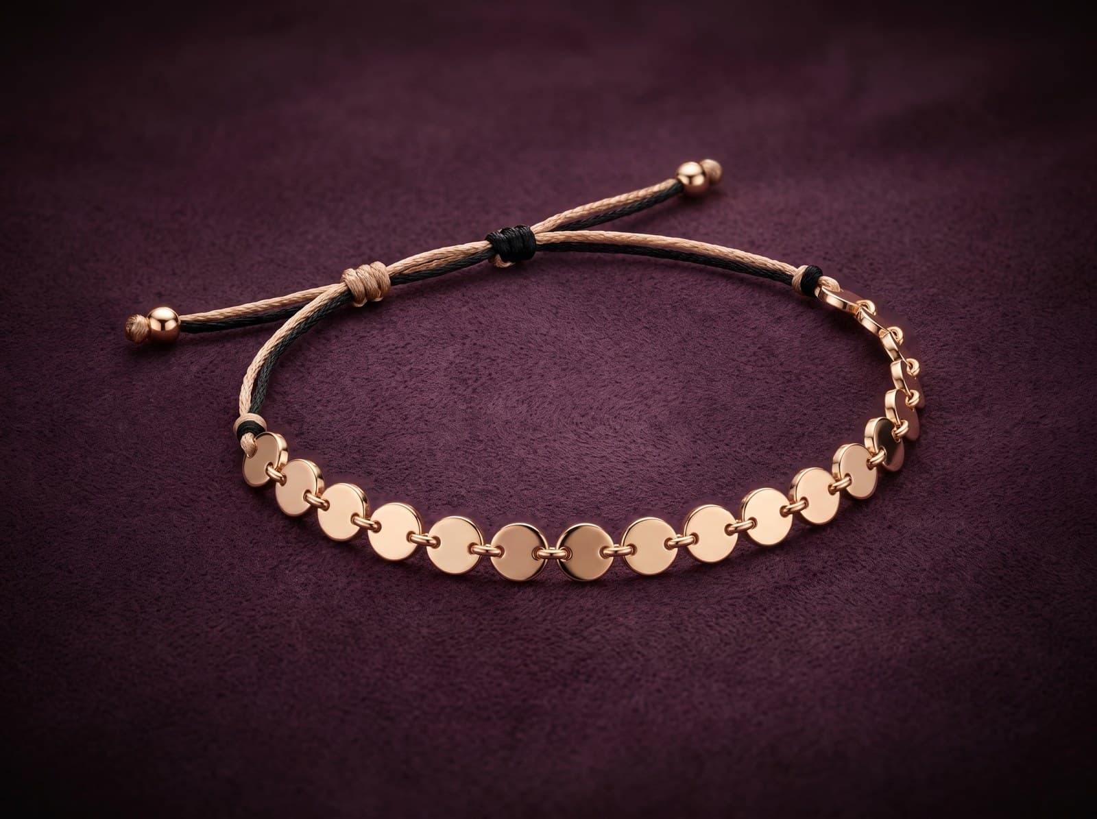 Mawj · String Linked Multi Circle Gold Bracelet