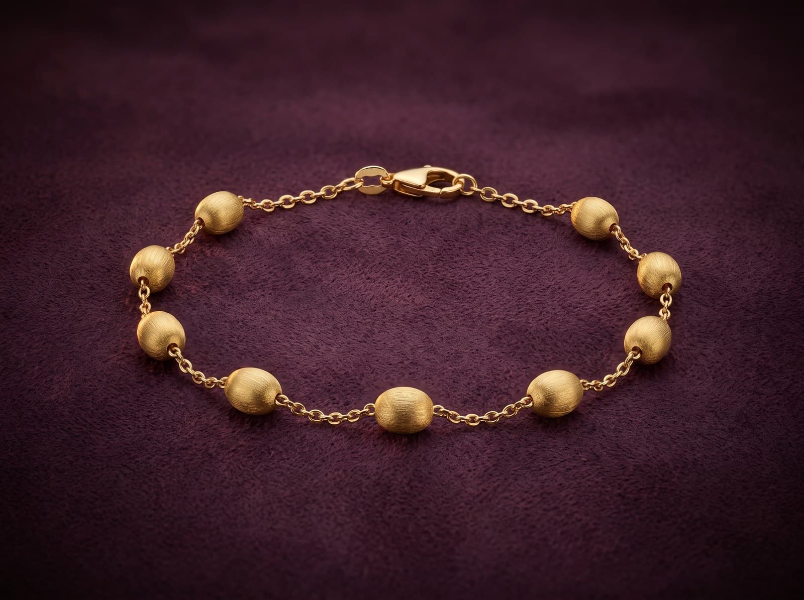 Rihla · Separate Matte Beaded Ballon Gold Bracelet Ii — studio