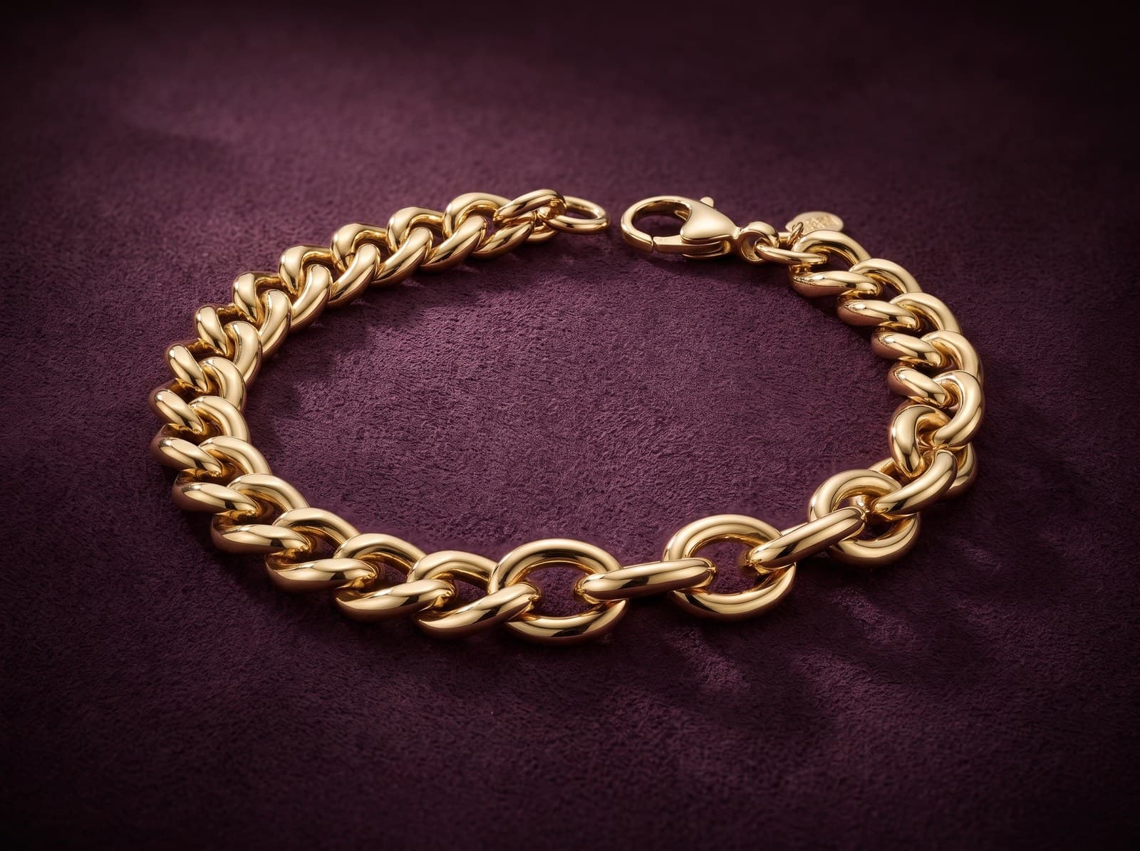 Zill · Varied Round Link Gold Bracelet