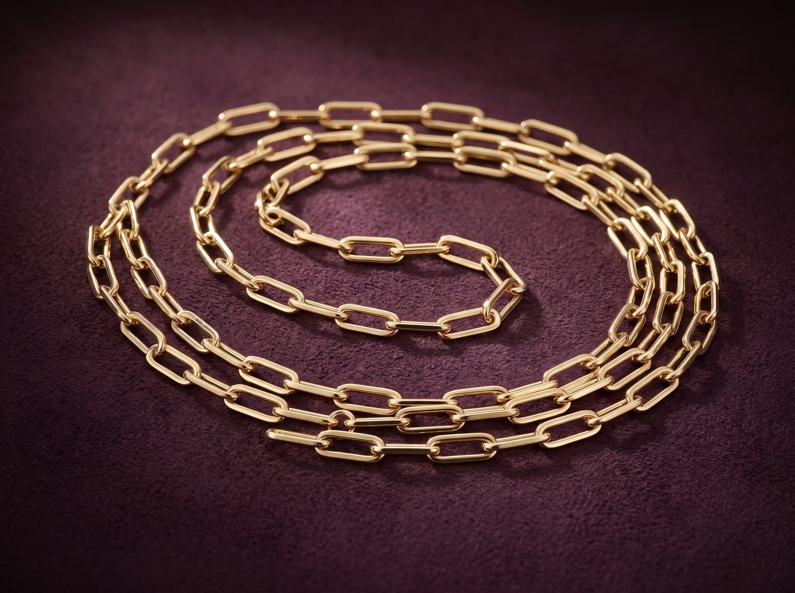 Silsila · Classic Paperclip Gold Chain — studio