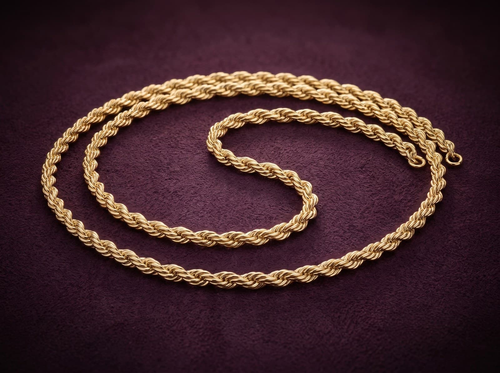 Jidhr · Petite Rope Style Gold Chain — studio