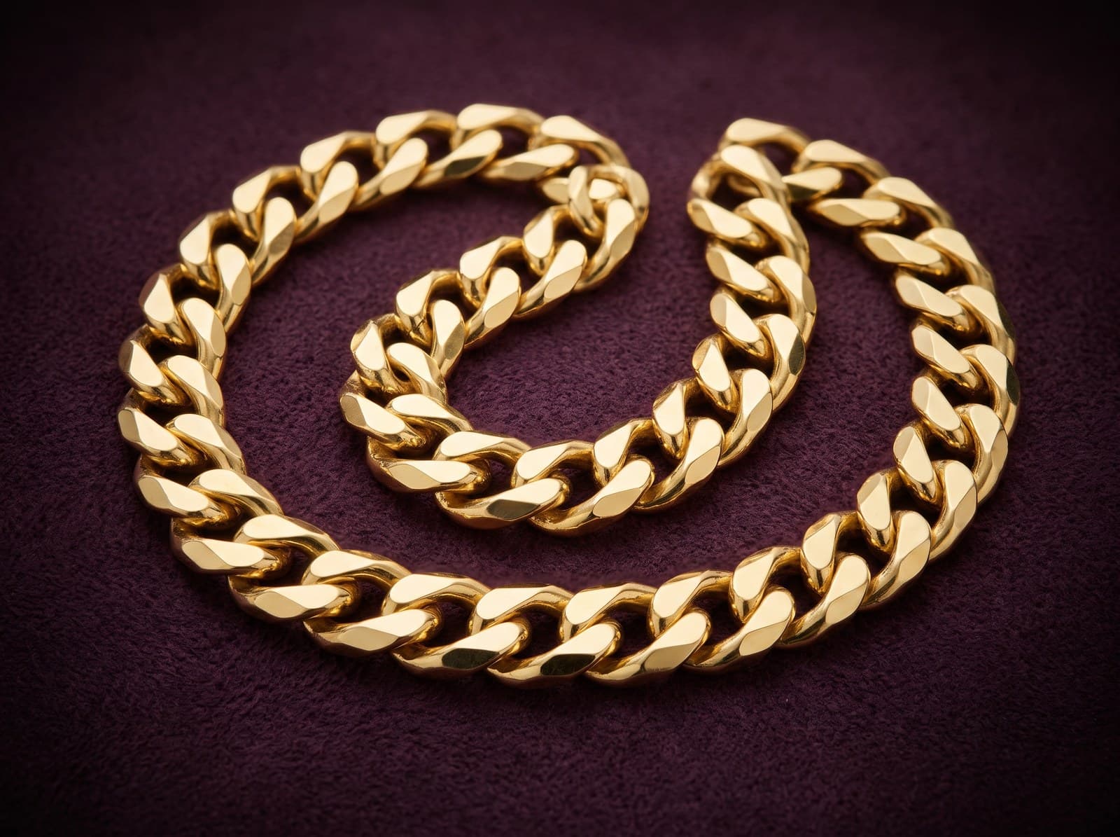 Khalaf · Bold Cuban Link Gold Chain — studio