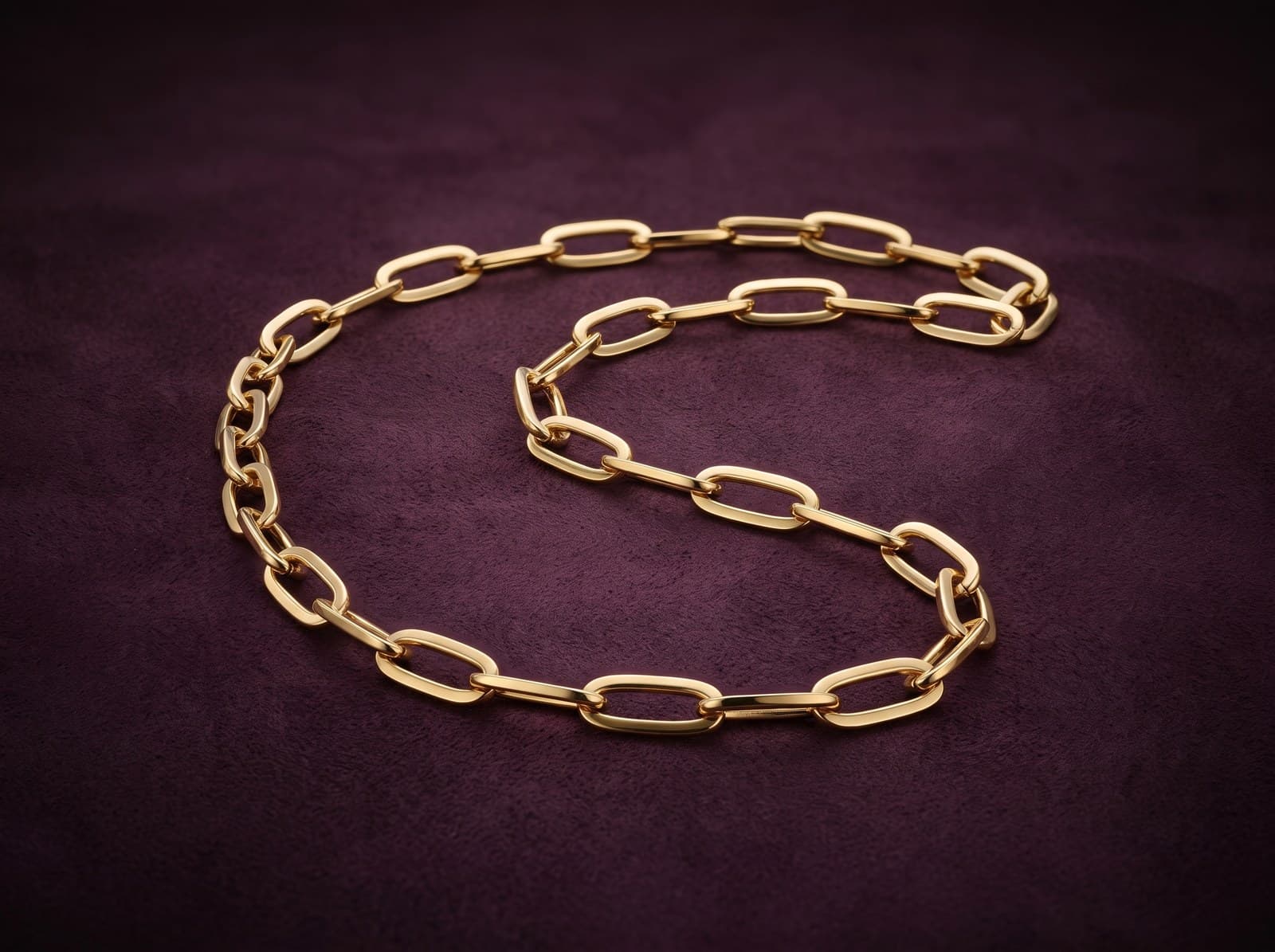 Ird · Curved Paper-Clip Gold Chain — studio