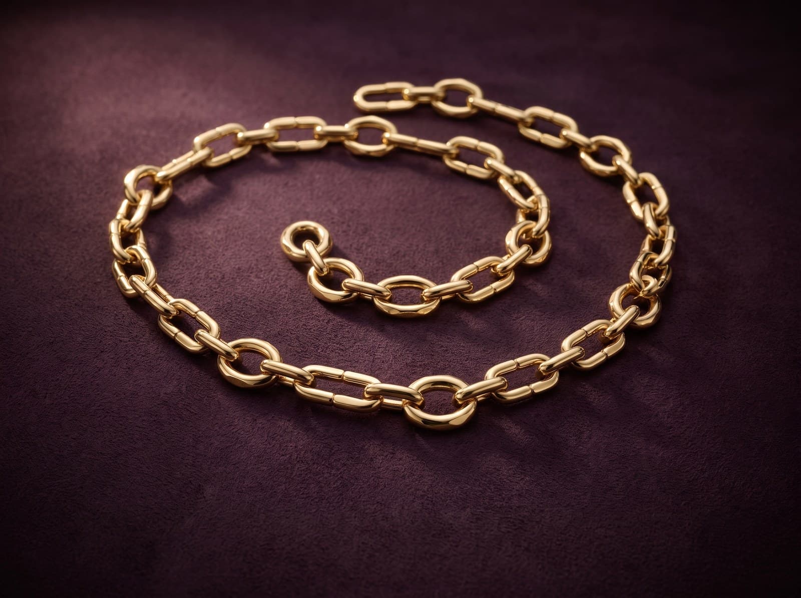 Ajal · Contrast Link Gold Chain — studio