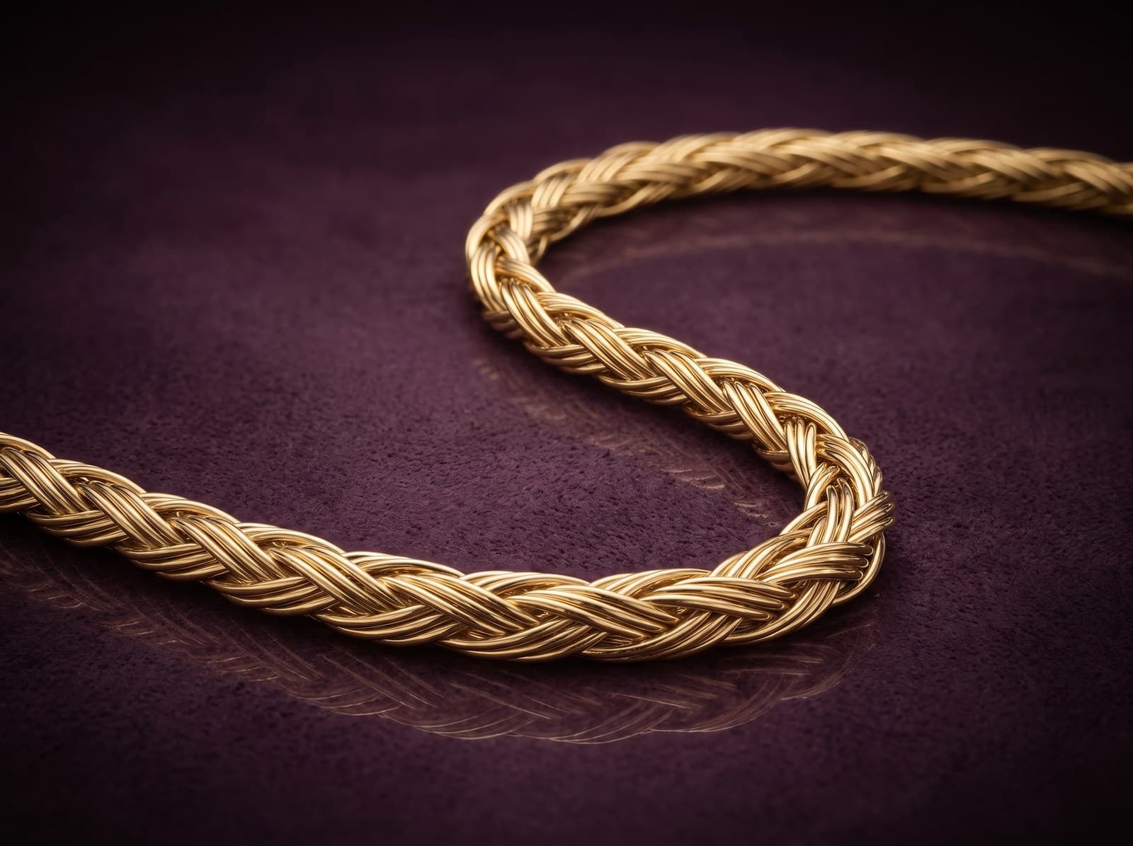 Mada · Twisted Braid Gold Chain — studio