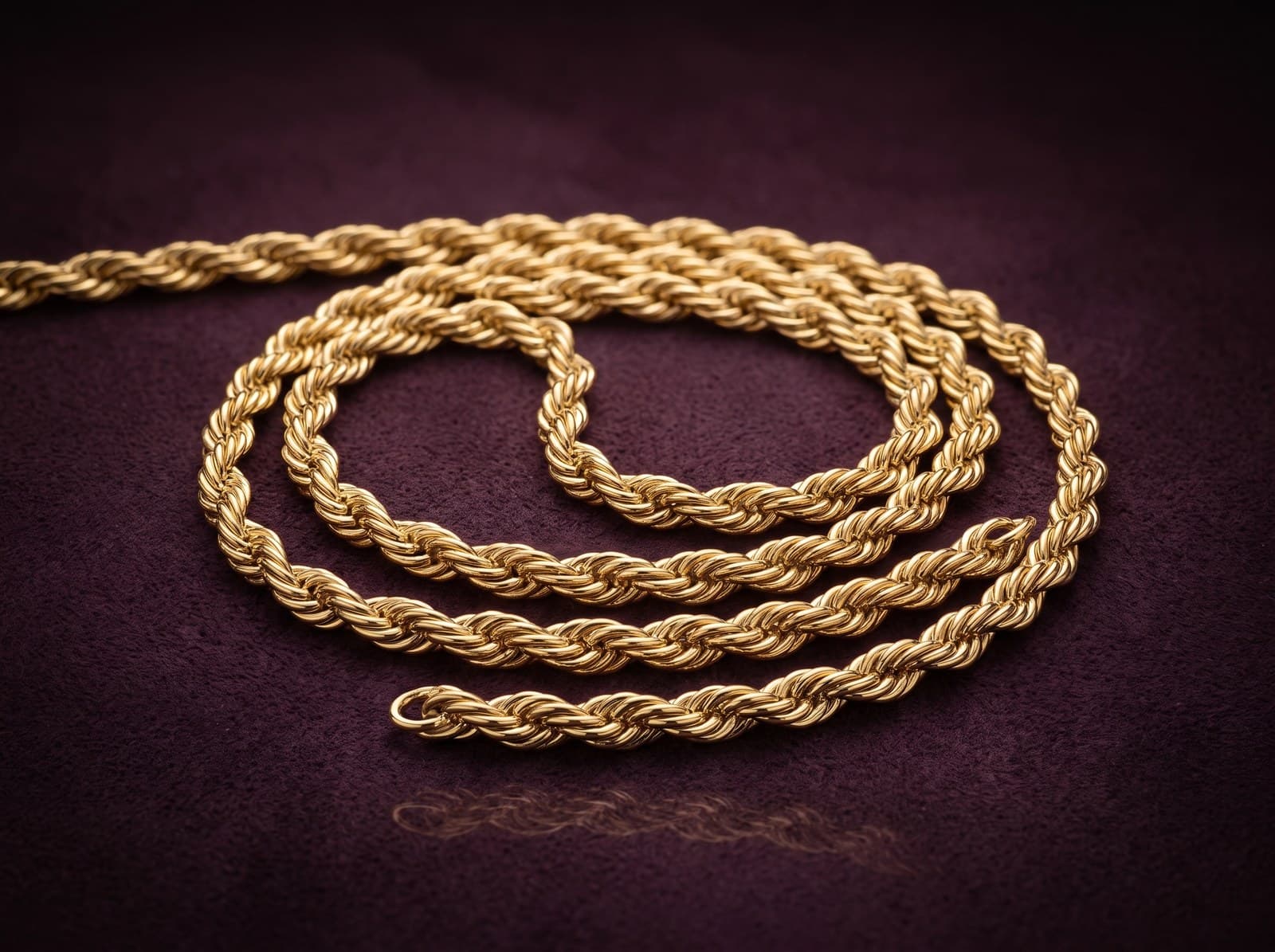 Khayt · Classic Rope Style Gold Chain — studio