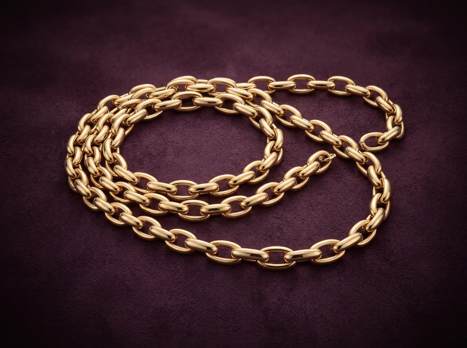 Bathth · Elegant Link Gold Chain — studio