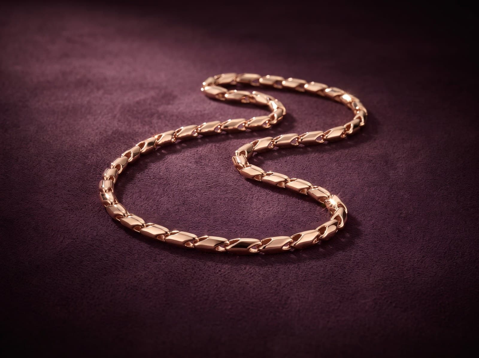 Turath · Rose Faceted Gold Chain — studio