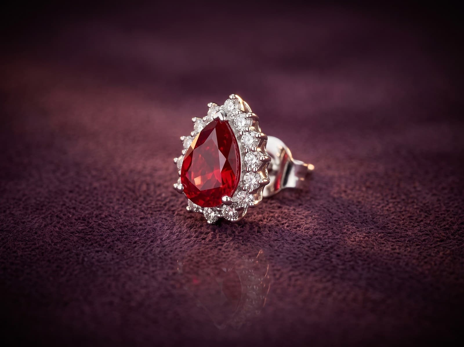 Iqaa · Stunning Framed Dropped Stone Diamond Earring