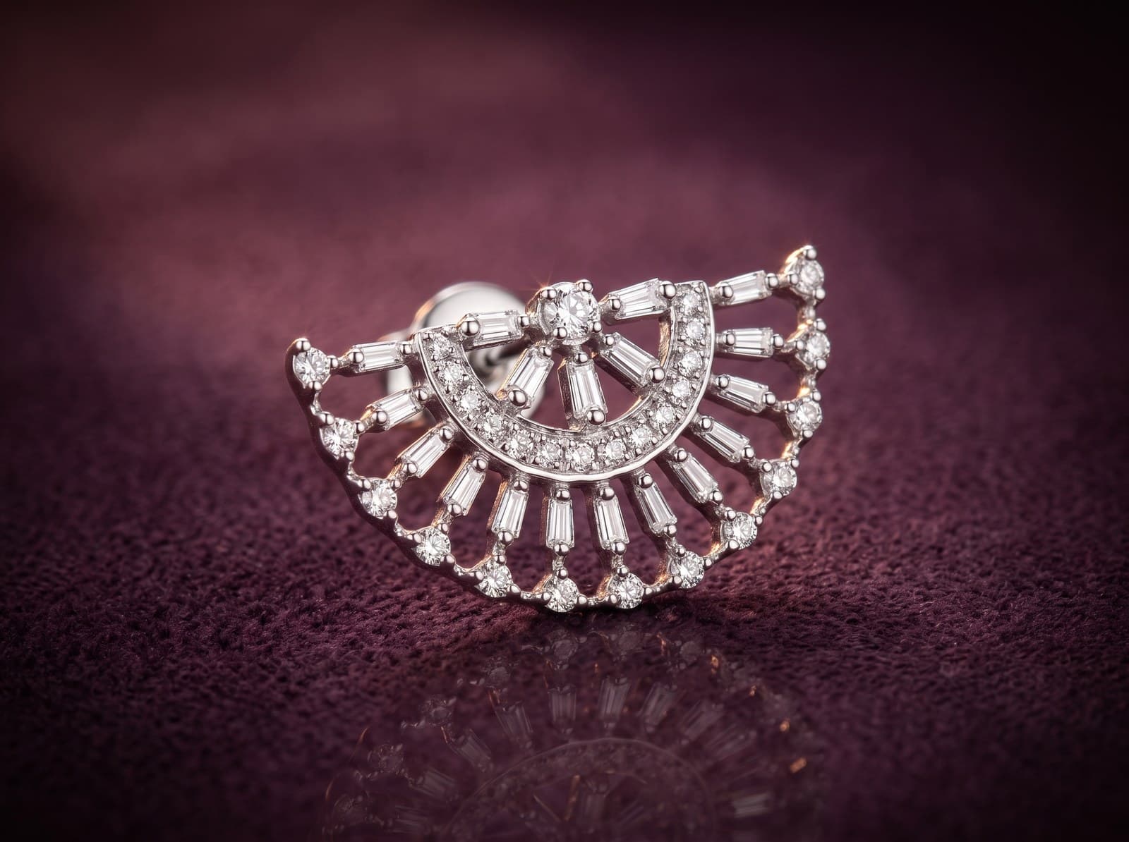 Iltifat · Floral Design Diamond Earring