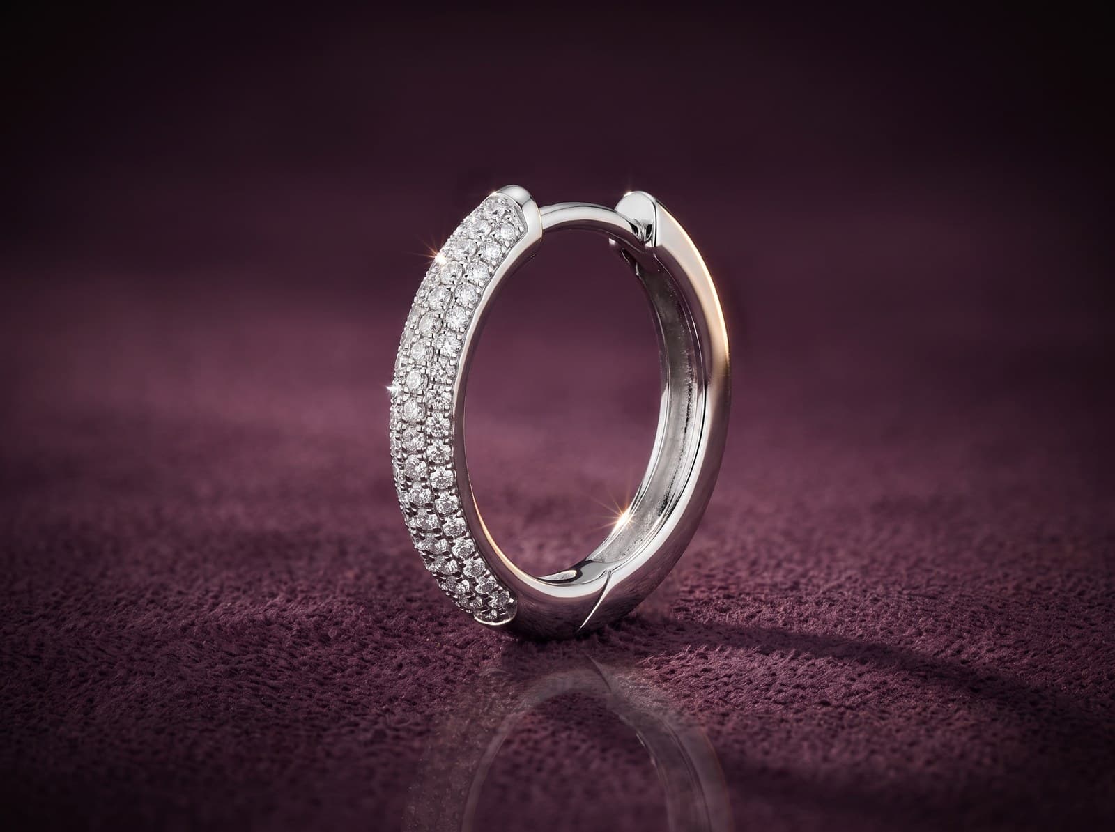 Jars · Radiant Hoop Diamond Earring