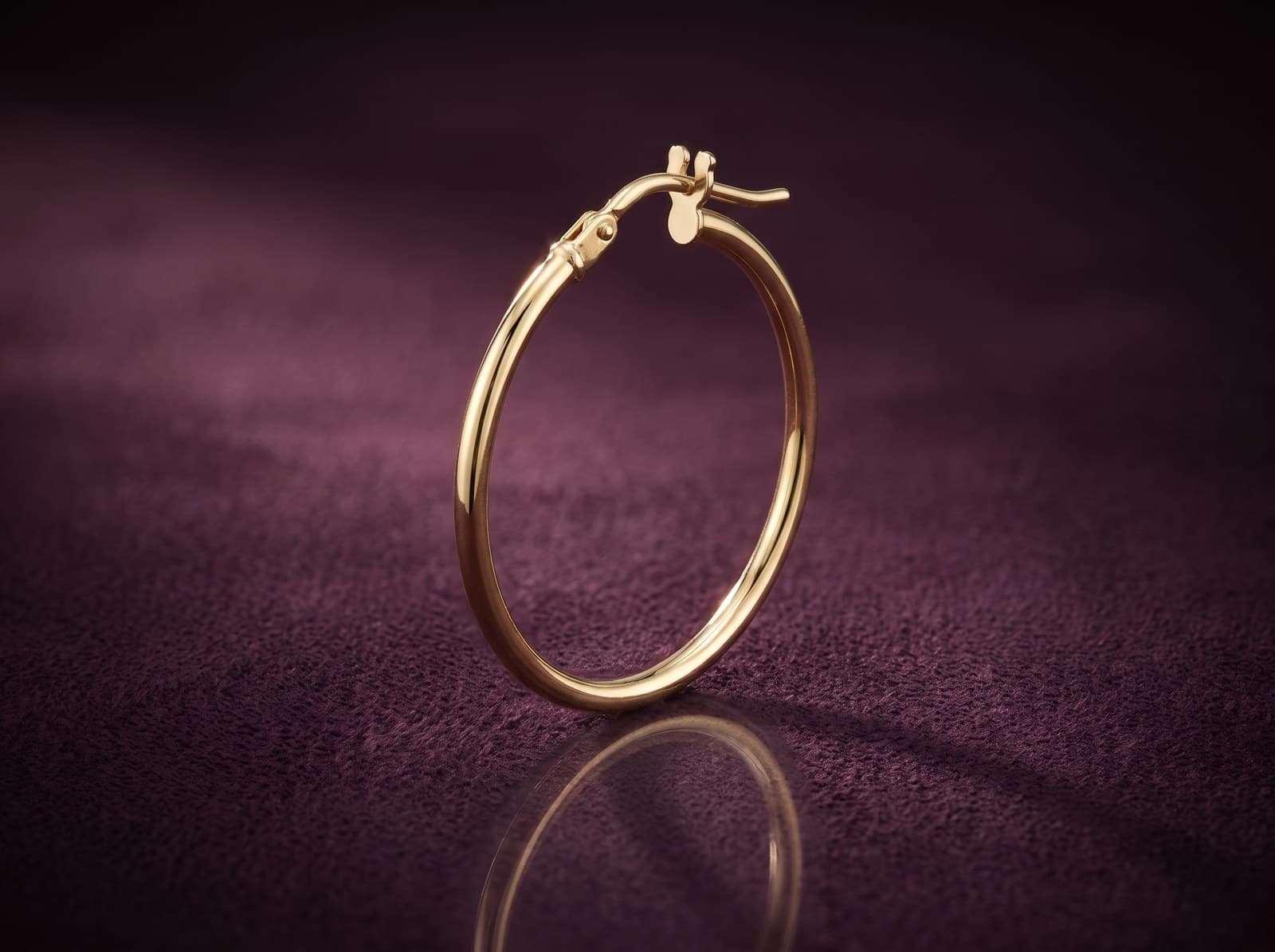 Tanaghum · Circle Hoop Gold Earring — studio