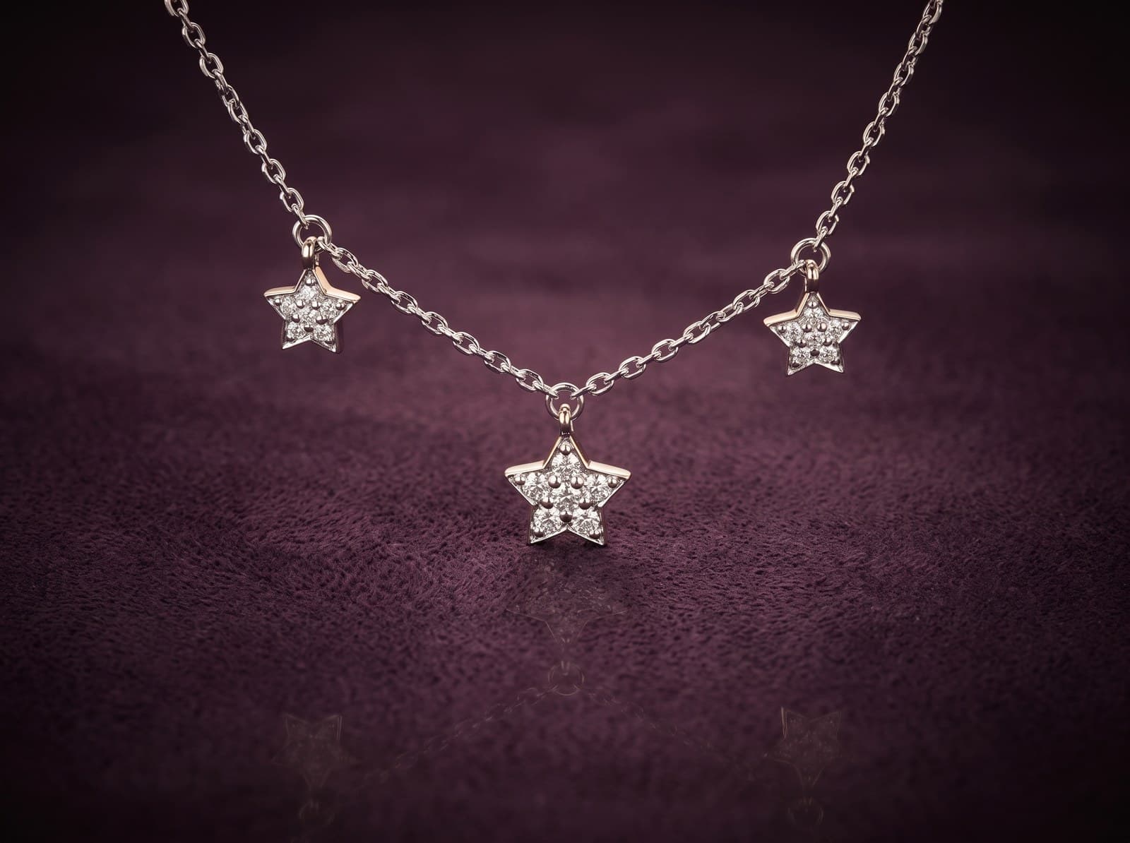 Anjum · Sparkles Stars Diamond Necklace