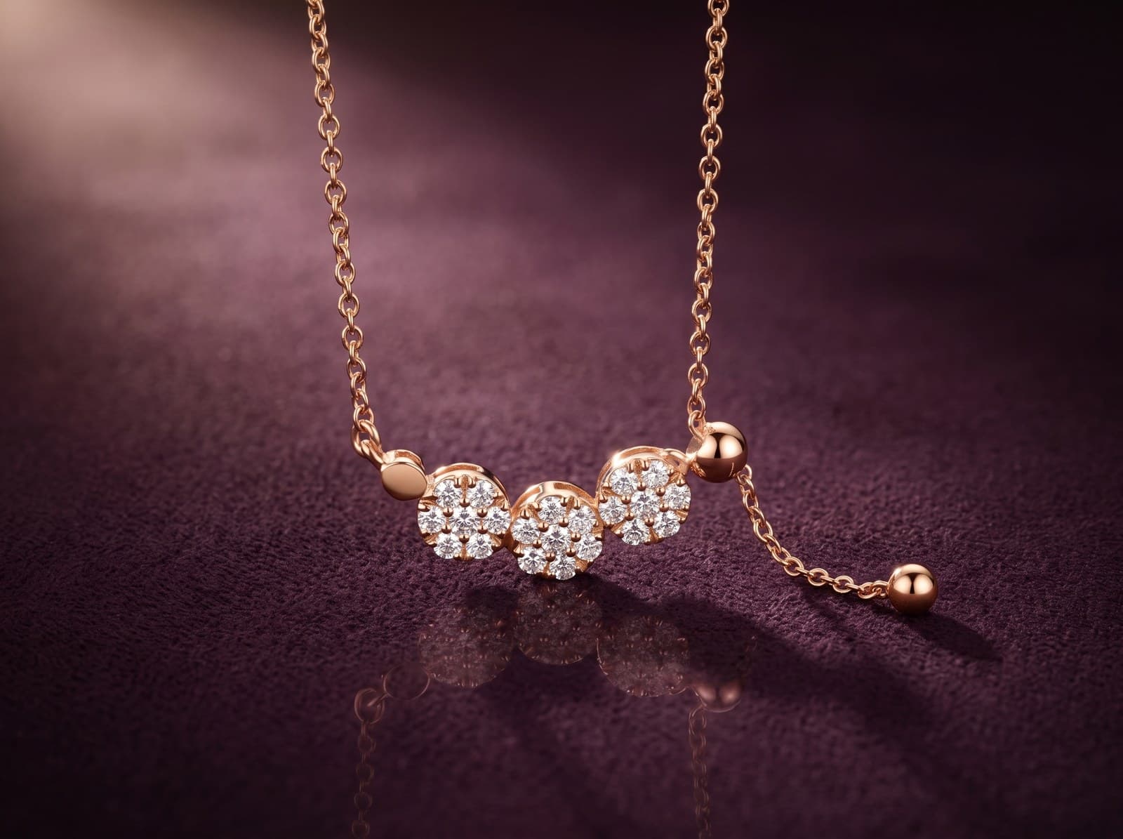 Yaqut · Unique Stoned Shape Diamond Necklace