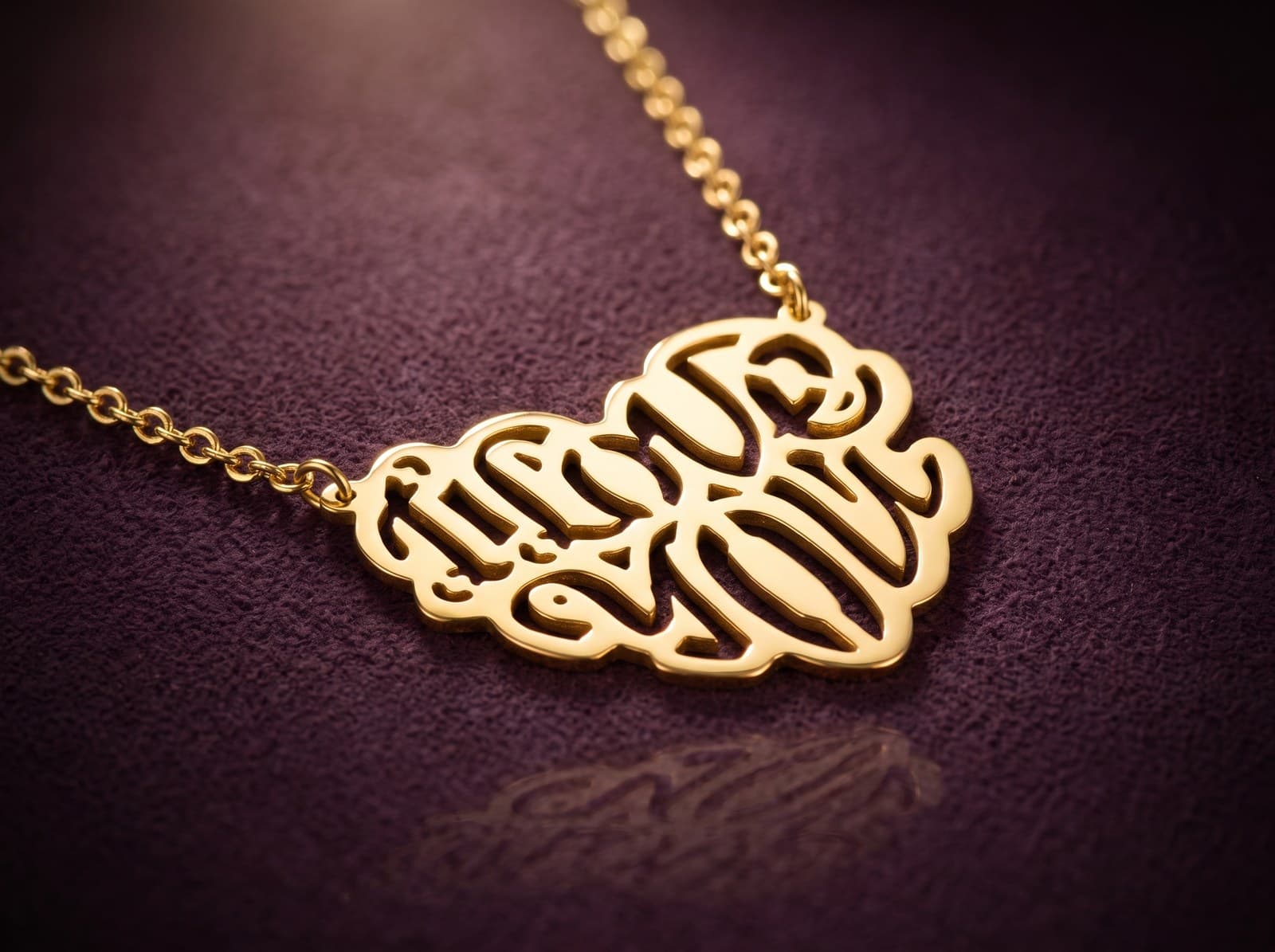 Ahd · "i Love You" Shaped Heart Gold Necklace — studio