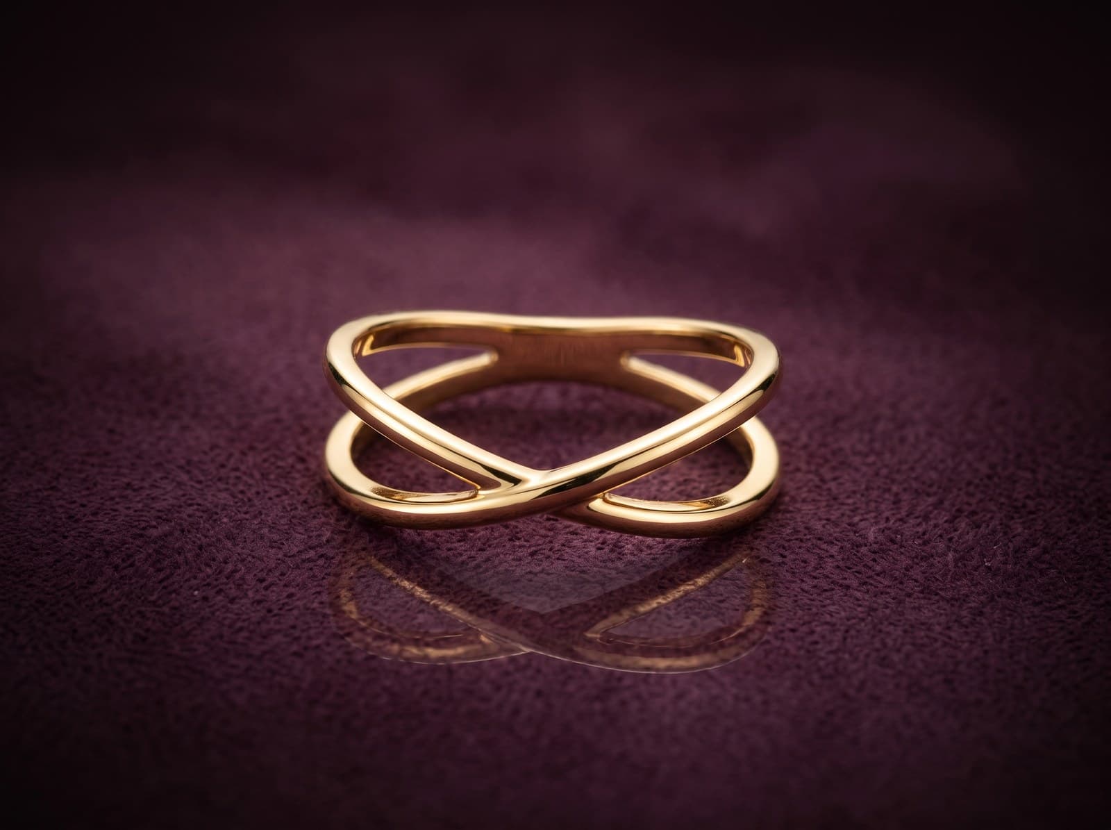 Raya · Cross Line Design Gold Ring